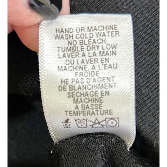 Wildfox Black Textured Long Sleeve Crew Neck Top - Picture 8 of 8